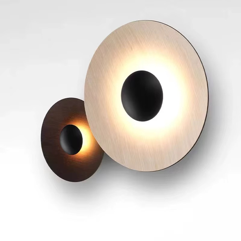 HomeLover Moderne LED Wandleuchte im Nordic Design, runde Wandlampe mit Warmweiß für Wohnzimmer, Schlafzimmer und Flur, Durchmesser: 35 cm - Bild 2