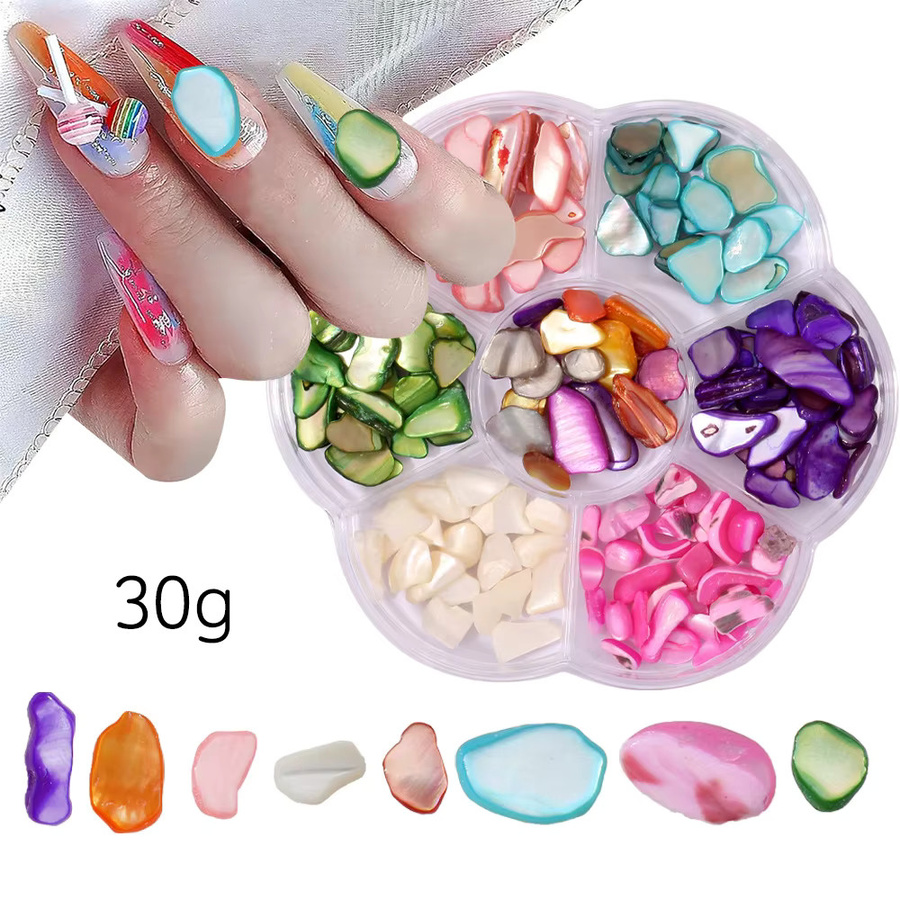 MAGT Nail Art Zubehör, Glitzer Strass Perlen, Glänzend - Bild 1