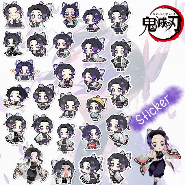 Bandai Demon Slayer Kochou Shinobu Anime Aufkleber, wasserfeste dekorative Kunst-Sticker in Multicolour für dein DIY Journal - Bild 1