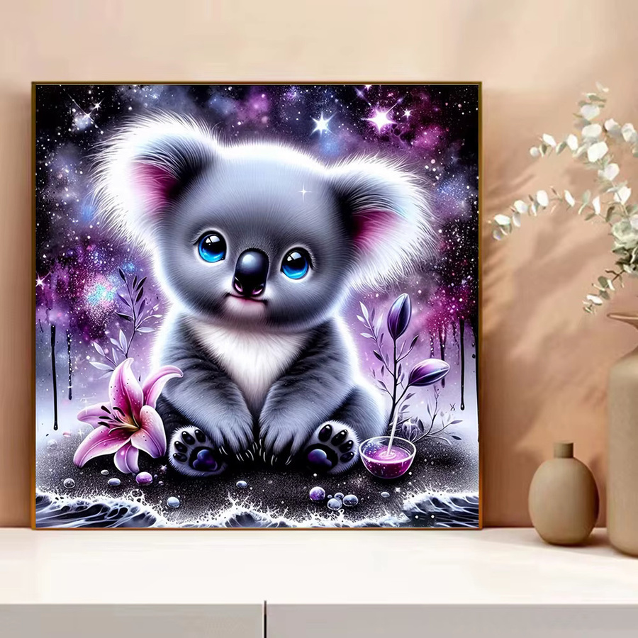 Evershine Kreuzstich-Set Koala 5D-DIY-Stickerei als handgefertigtes Kunstbild in Multicolour, B/H: 30 x 30 cm - Bild 3