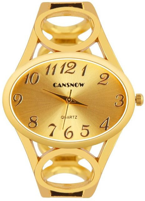 Armbanduhr Edelstahl, Gold, Quarz, 36 mm, Damen, beige - Bild 1