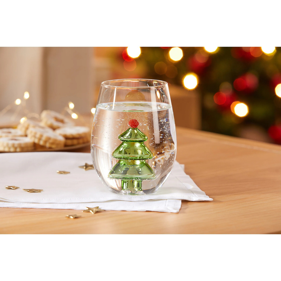 Genialo 3D-Glastasse Tannenbaum, transparent, 300 ml - Bild 2