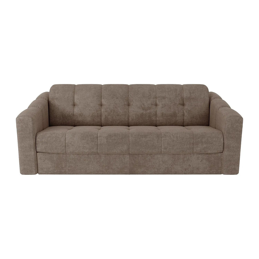 Vente-unique Schlafsofa Darielo in Taupe mit Stoffbezug und 210 cm Breite - Bild 2