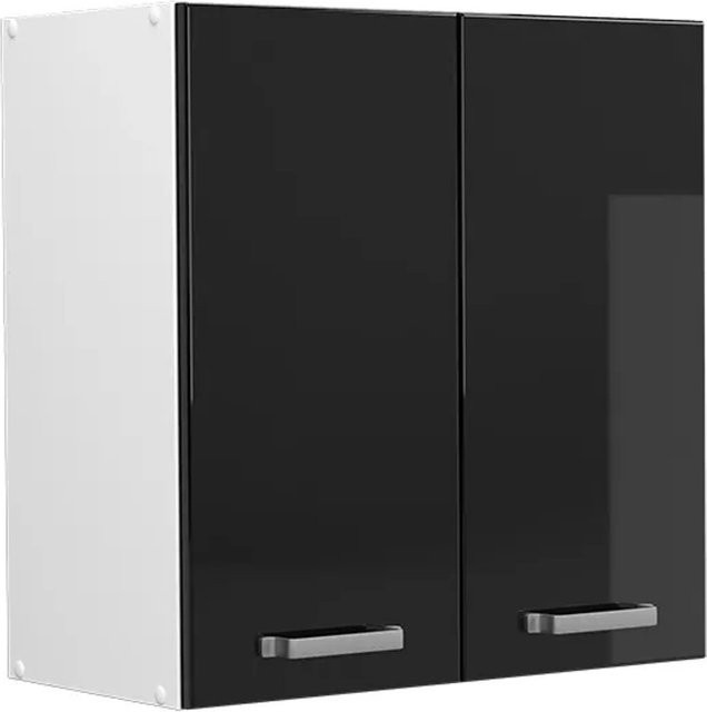 Vicco Hängeschrank R-Line Küchenschrank modern Weiß Schwarz B/T/H: 60 x 31 x 60 cm - Bild 2