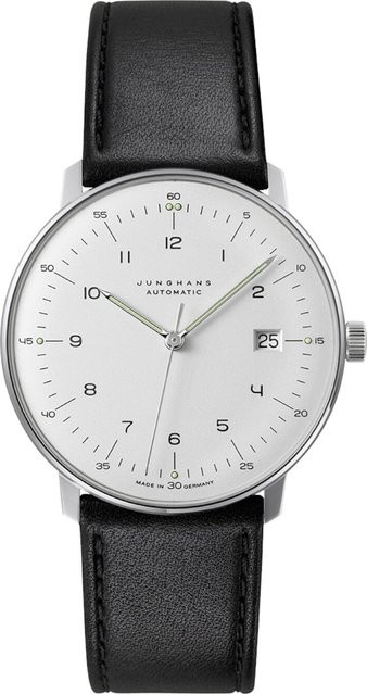 Junghans Armbanduhr Max Bill, Automatik, Edelstahl, 38 mm, Herren - Bild 1