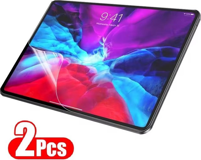 2 Stück Papierähnliche Displayschutzfolie zum Malen und Schreiben für Apple iPad Air 2 3 4 und iPad Pro 11 (2018-2022) sowie 12.9 in Transparent - Bild 1
