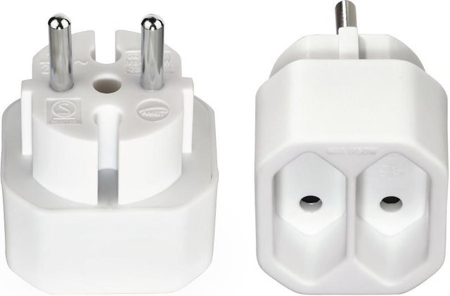 Hama Steckdosenadapter 2-fach mit 2x Euro-Steckdose, Doppelpack, Weiß - Bild 1