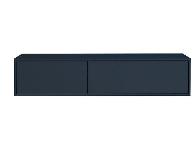Waschbeckenunterschrank Isaure von Vente-unique in Marineblau, Wandmontage, Breite: 150 cm - Bild 1
