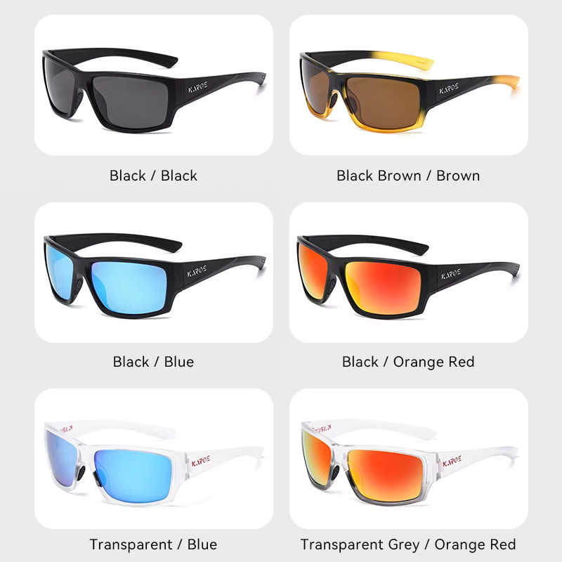 Karos Sonnenbrille, polarisiert, rectangular, Vollrand, Kunststoff, black, Unisex - Bild 3