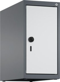 C+P Aufsatzschrank 7016/7035 aus Stahl mit Sicherheits-Drehriegel und 1 Abteil, B/T/H: 50 x 25 x 50 cm, Anthrazitgrau/Lichtgrau - Bild 1