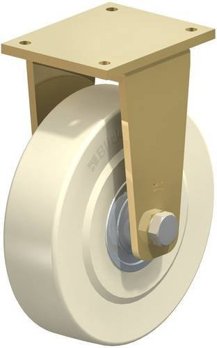 Blickle Bockrolle BS-GSPO 300K in Weiß und Beige mit 300 mm Rad-Durchmesser und 6000 kg Tragfähigkeit - Bild 1