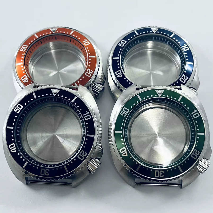 QUKE Uhrengehäuse Edelstahl, Silber, 44 mm, Unisex - Bild 1
