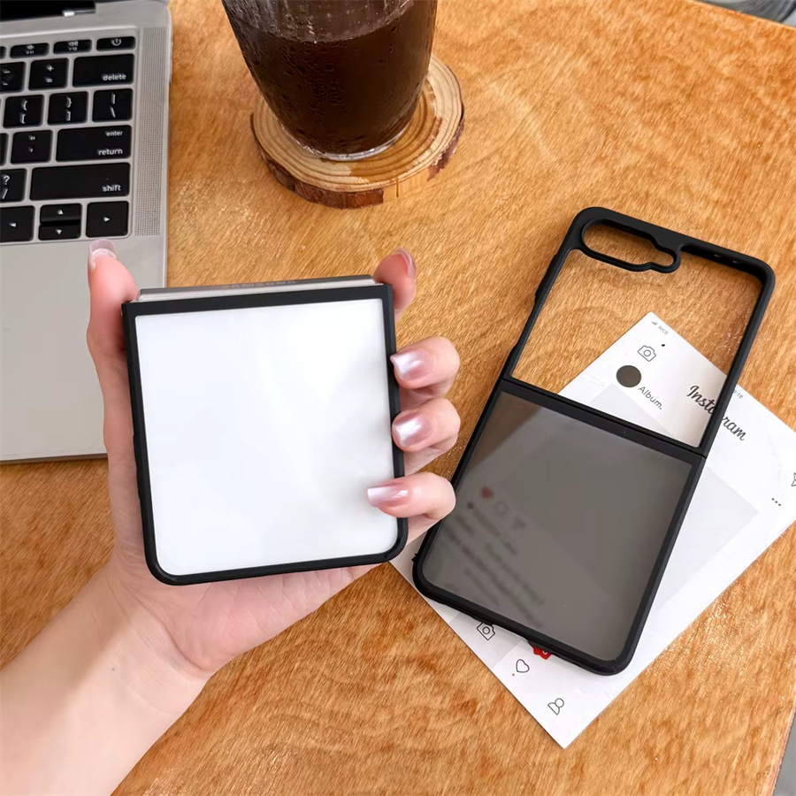 szHAIyu Stoßfeste Silikonhülle für Samsung Galaxy Z Flip 7, 6, 5 und 7 FE, mattiert und transparent - Bild 4