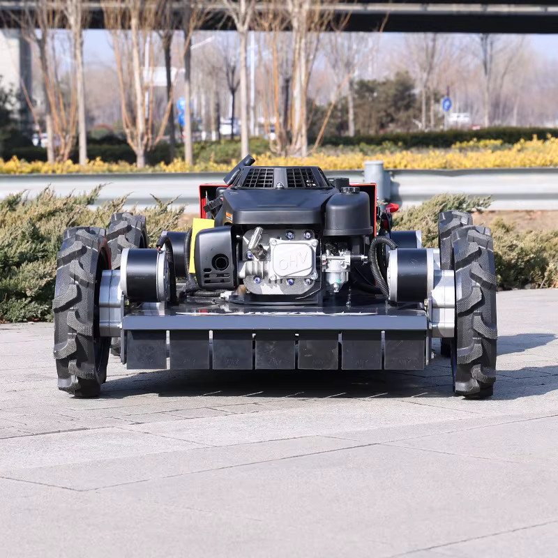 AIWEIYA Ferngesteuerter 4WD Roboter-Rasenmäher in Rot mit 500 mm Schnittbreite - Bild 2