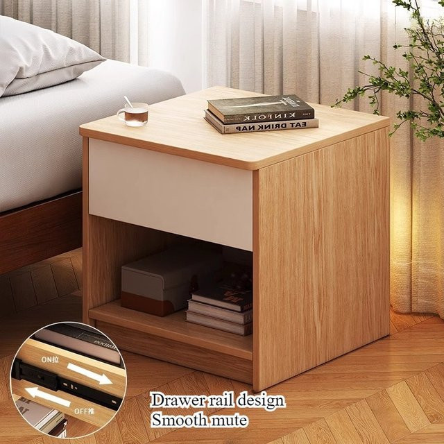 LIUSHADUOLA Moderner Nachttisch aus Holz mit Soft-Close-Schubladen für dein Schlafzimmer - Bild 1