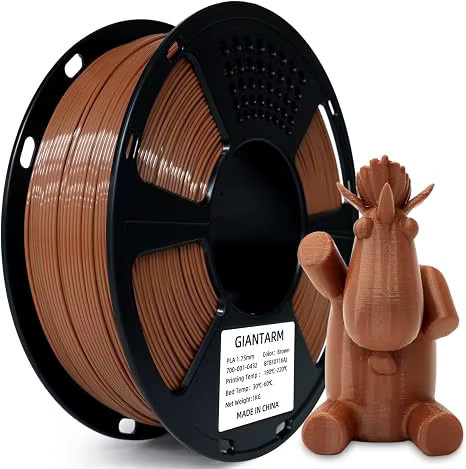 GIANTARM PLA Filament 1,75mm für FDM 3D-Drucker, 1kg, Schwarz oder Braun - Bild 7