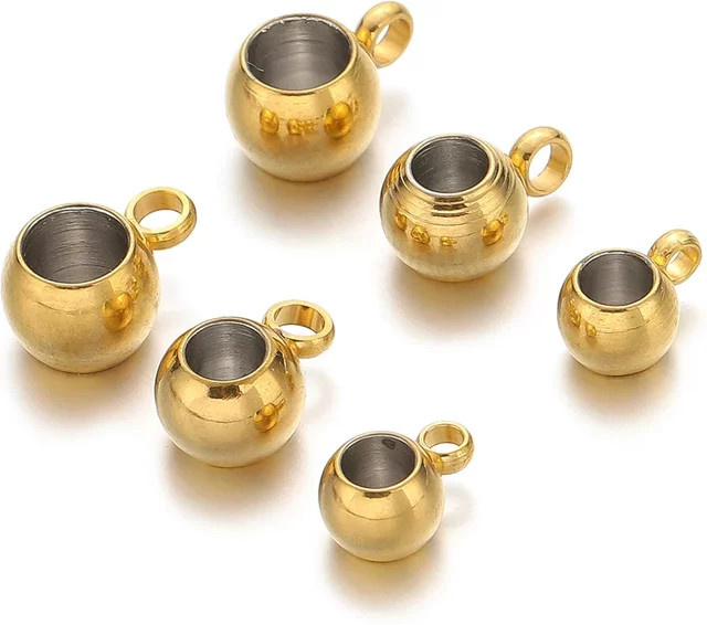Semitree Abstandsperlen Edelstahl, goldfarben, Unisex - Bild 1