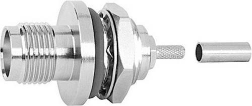Telegärtner TNC-Steckverbinder Buchse zum Einbau, 50 Ohm, Silber - Bild 1
