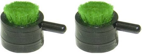 Analogis Schallplattenbürste in Schwarz und Grün - Bild 1