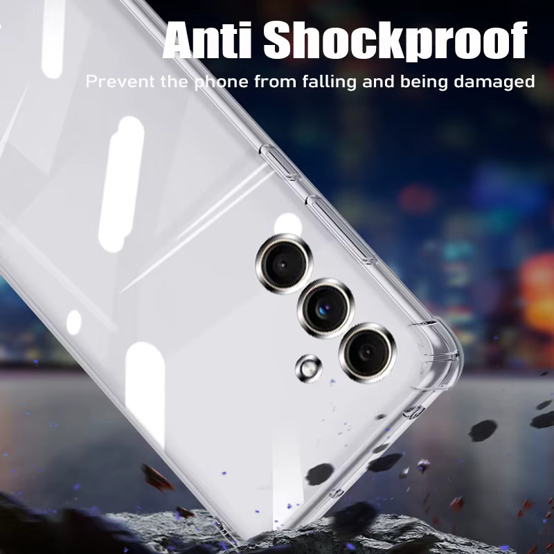 Stoßfeste HD Clear Silikon Hülle für Samsung Galaxy S26 Pro S25 Edge S24 S23 S22 Plus FE A17 A07 in Transparent - Bild 3