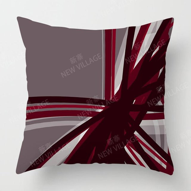 JMG Clothing Personalisiertes Kissen mit Blatt-Design in Rot, B/B: 60 x 60 cm - Bild 1