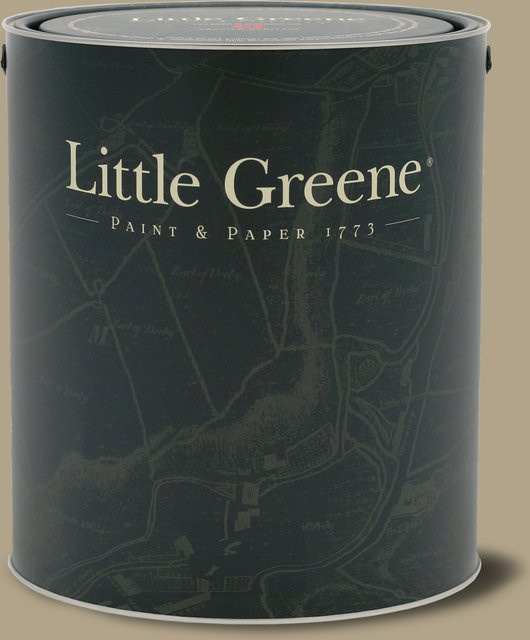 Little Greene Distemper Wandfarbe Rolling Fog Dark 160 in Grau und Braun, 5 l - Bild 1