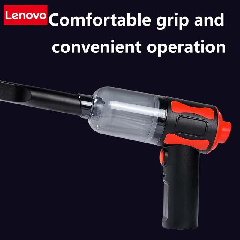 Lenovo kabelloser 5-in-1 Handstaubsauger für die Nass- und Trockenreinigung im Auto, Schwarz-Gelb - Bild 2