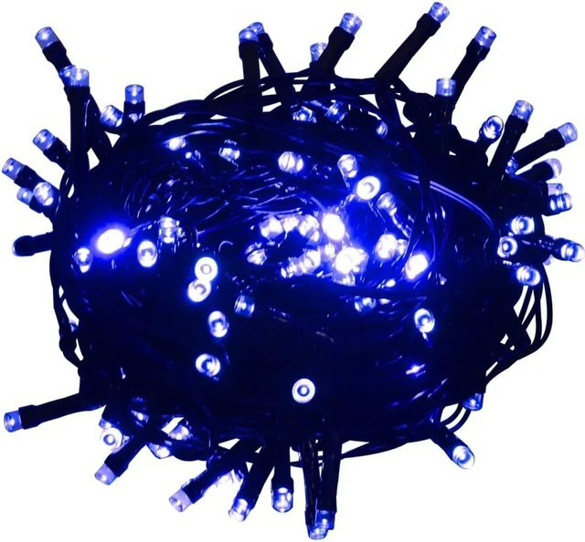 vidaXL LED-Lichterkette mit 150 LEDs in Blau, 15 m Länge, USB-Anschluss und PVC-Material - Bild 1