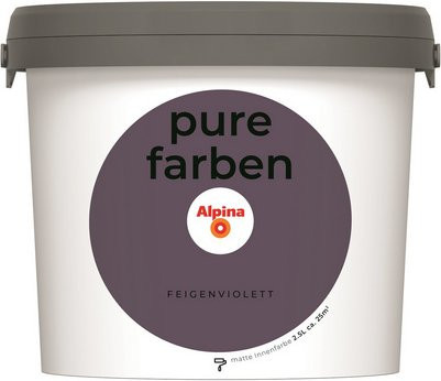 Alpina Wandfarbe Pure Farben Feigenviolett, matt, 2,5 l - Bild 1