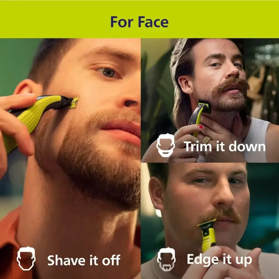 Kemei 360 Face Hybrid Elektrischer Bartschneider 5-in-1, Herren - Bild 2