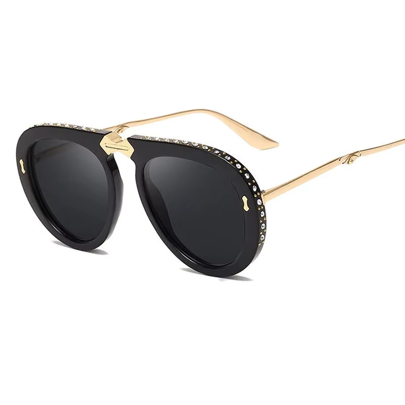 Aloz micc Sonnenbrille Aviator, Vollrand, Schwarz, Unisex - Bild 1