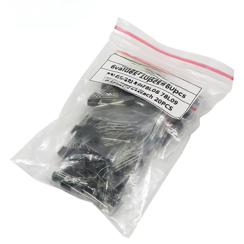 BXV Transistor-Kit Spannungsregler Set 78-Serie in Schwarz mit 120 Stück und 6 verschiedenen Werten - Bild 1