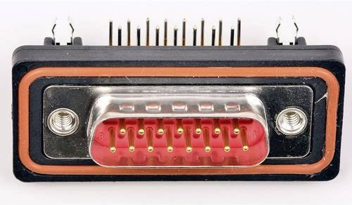Molex D-SUB Steckverbinder 1727040051 mit 15 Lötpins in Rot und Multicolour aus Kunststoff - Bild 1