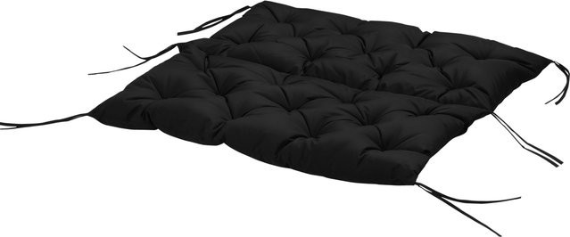 Outsunny 3 Sitzer Bankauflage Schwarz B/T/H: 100 x 98 x 8 cm - Bild 1
