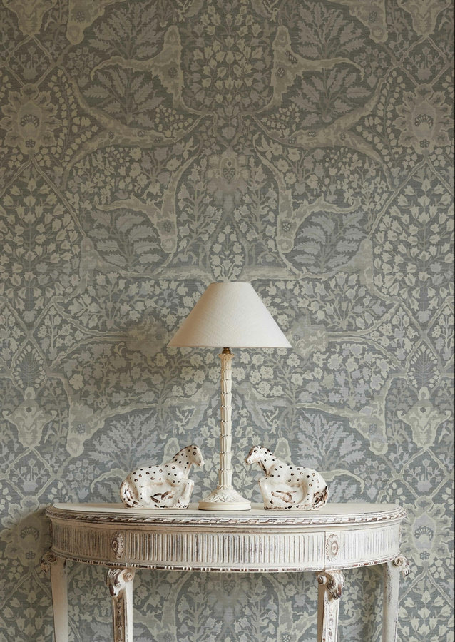 Lewis & Wood Tapete Alhambra 100 Sea Breeze mit floralem und orientalischem Design - Bild 1