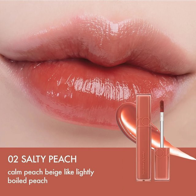 Rom&nd Dewyful Water Tint #02 Salty Pech, 5g, Brown, Glänzend - Bild 1