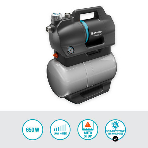 Gardena Hauswasserwerk 3900 Silent in Grau mit 3900 l/h und 21 l Fassungsvermögen - Bild 3