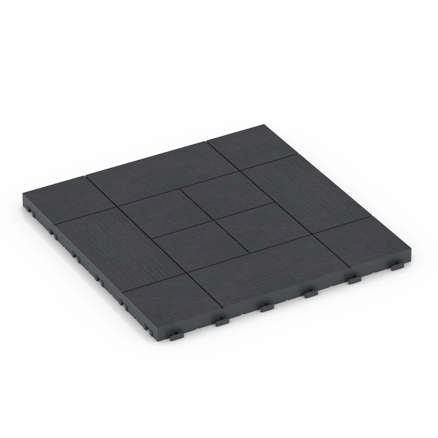 WARCO Klickfliese Tafelmuster Schiefer in Grau und Anthrazit, B/T/H: 38,5 x 38,5 x 2 cm - Bild 2