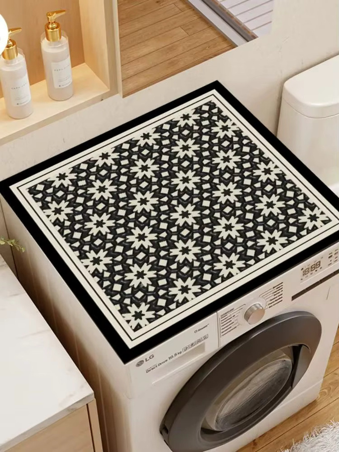 VIKAMA Staubdichte Matte für Waschmaschine und Kühlschrank, rutschfest und feuchtigkeitsbeständig, B/T/H: 40 x 40 x 40 cm - Bild 4