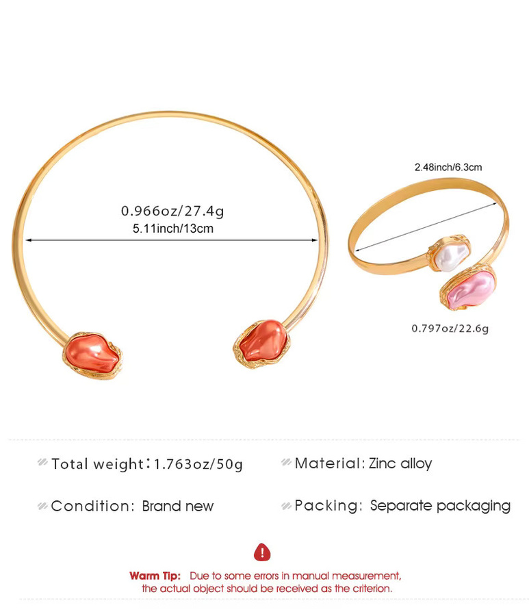 Lost Crown Armband, Perle, Gold, Messing, Damen - Bild 3
