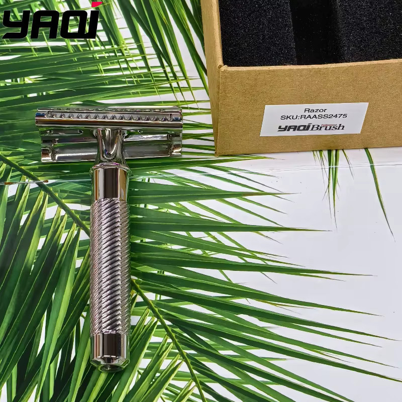 YAQI Slant 37 Edelstahl-Sicherheitsrasierer, 1,00 mm Klingenausfallung - Bild 2