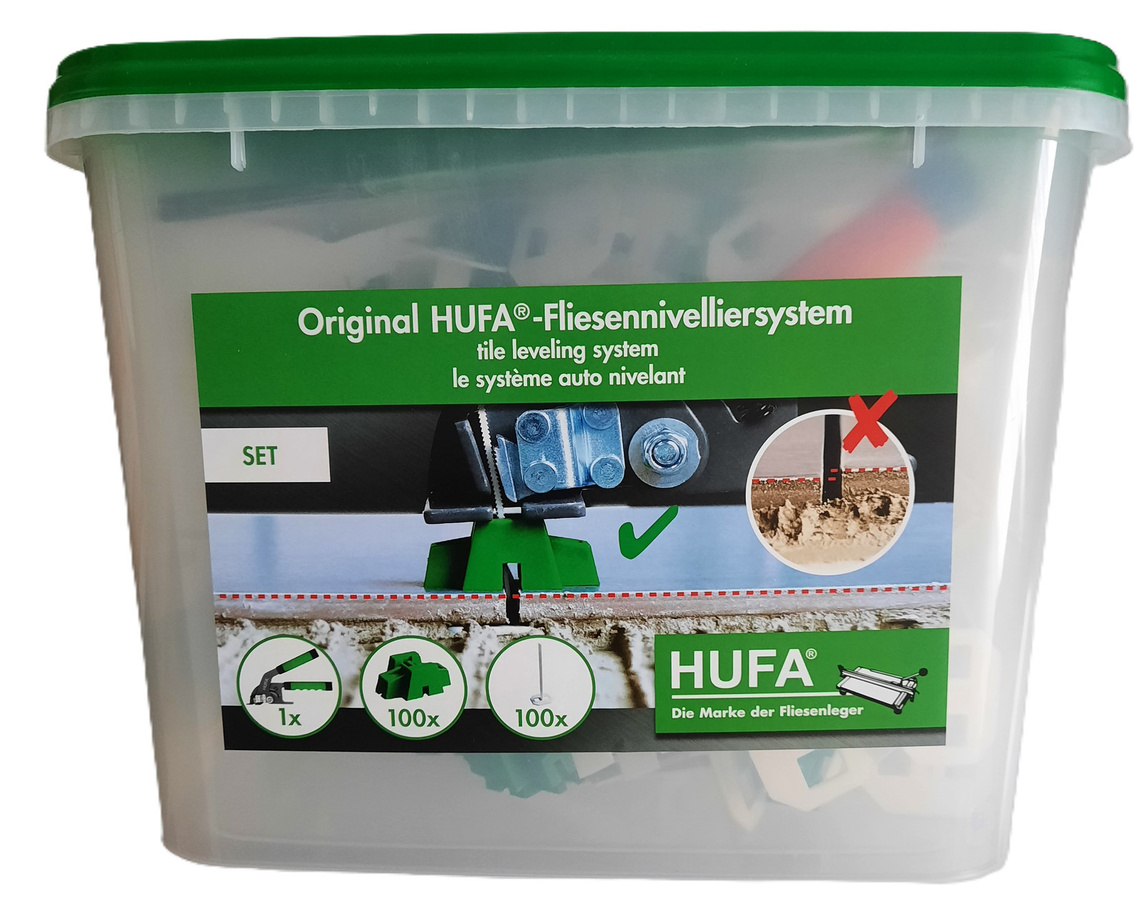 Hufa Fliesen Platten Nivelliersystem Starterset Verlegehilfe in Green - Bild 1