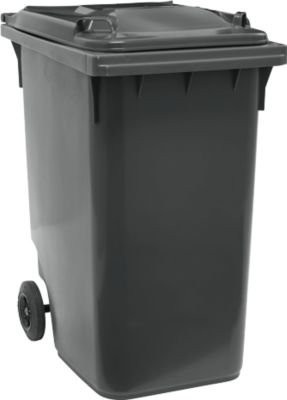 SSI Schäfer Mülltonne GMT, 360 l, fahrbar, schwarzgrau - Bild 1