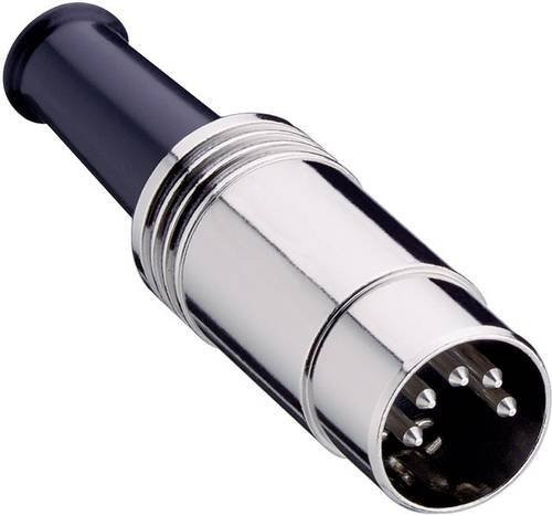 Lumberg 0131 05-1 DIN-Rundsteckverbinder Stecker gerade, 5-polig, Silber - Bild 1