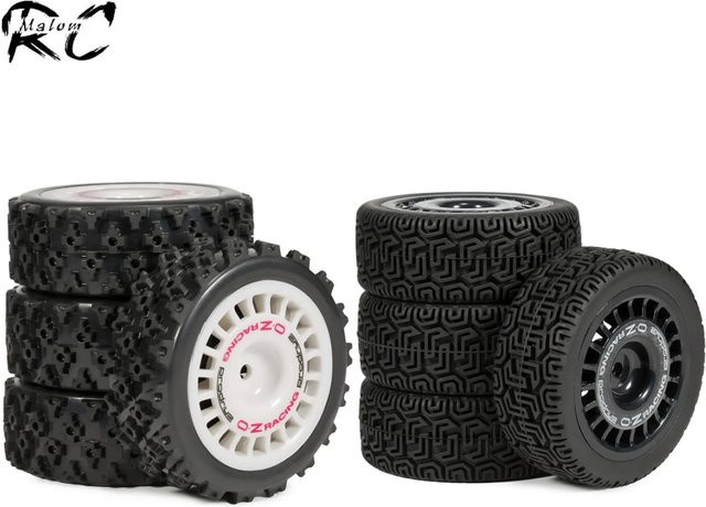 MALOM RC Rallye Reifen Kunststoff Räder Felge, 4-teiliges Set - Bild 1