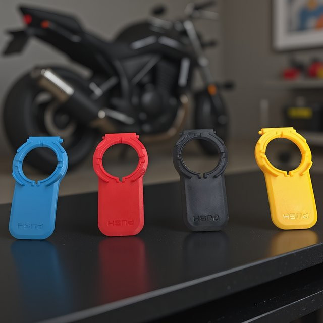QL Handyhalter Serie 143 mit Schnellverschluss für Motorrad, Fahrrad und Roller in Schwarz - Bild 1