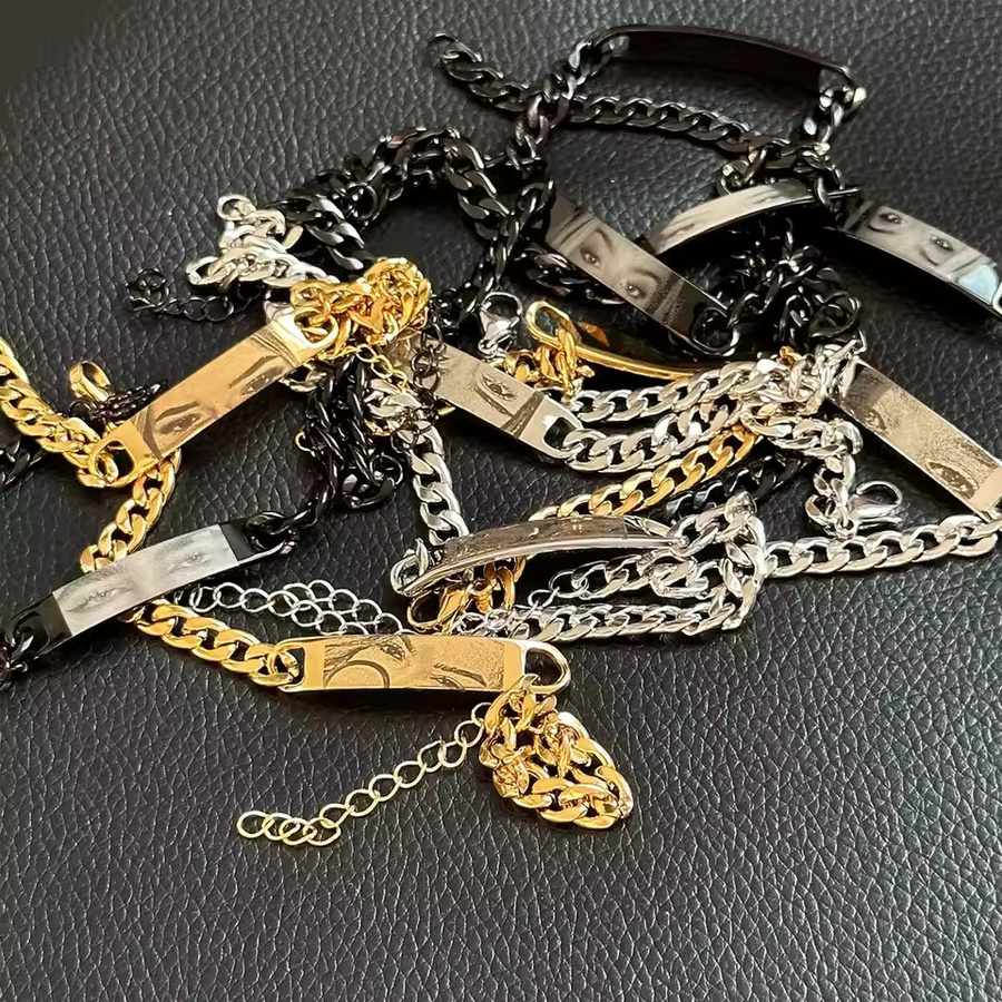 Dascusto Armband, Edelstahl, Gold, personalisiertes Bildarmband - Bild 3