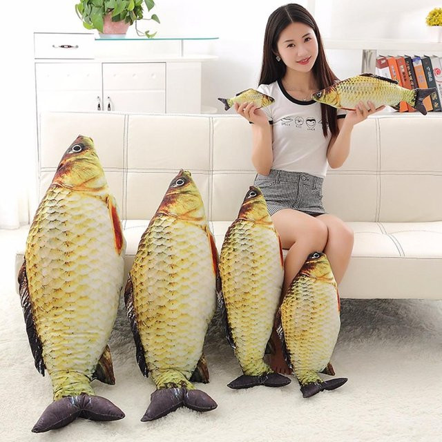 Kidsly Karp Plüschtier, Fisch Plüschkissen, 80cm, bunt - Bild 1