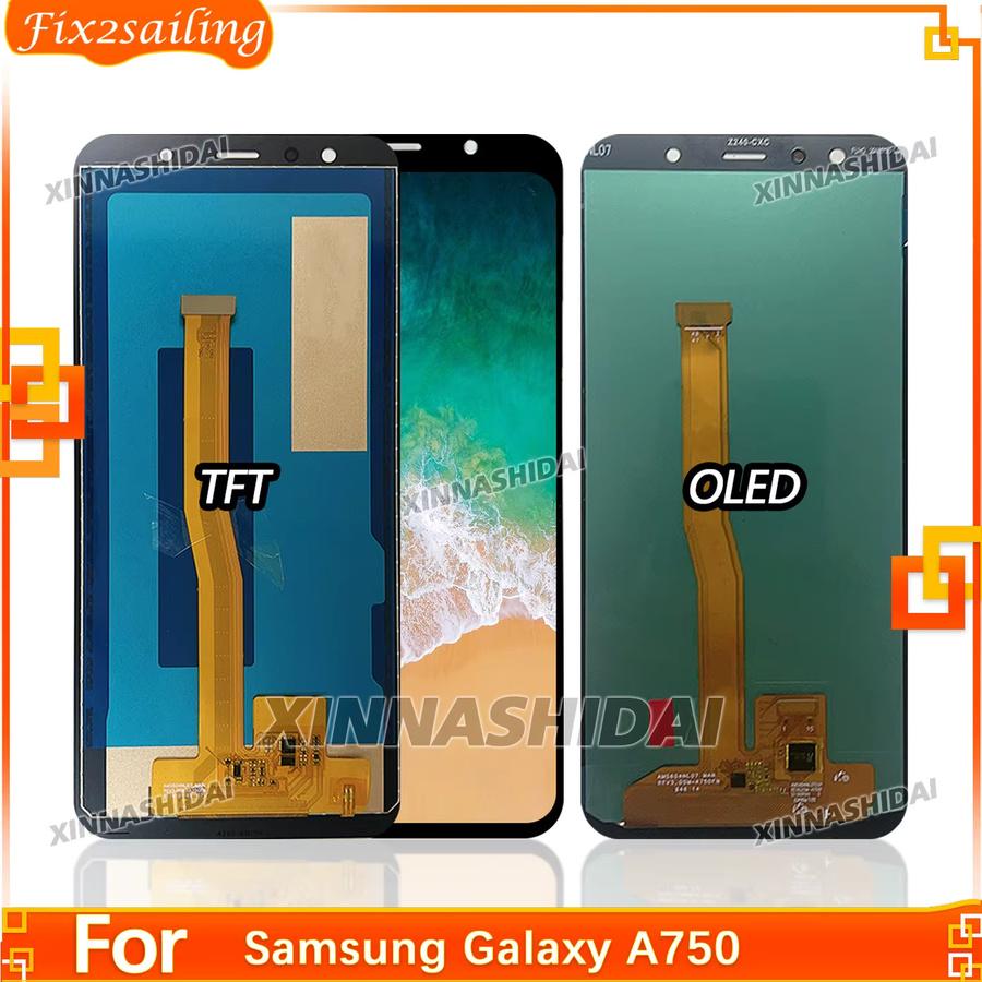 Samsung Galaxy A7 2018 A750 LCD-Display mit Touchscreen-Digitizer-Baugruppe in Schwarz - Bild 2