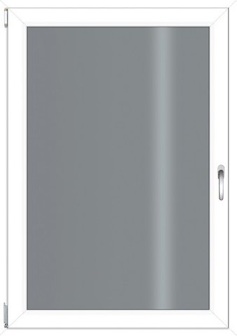 RORO Kunststoff-Fenster KOMFORT B70 in Weiss mit Klarglas, B: 95 cm, H: 135 cm - Bild 1